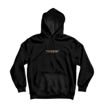 Sweat à capuche Tracknight noir streetwear techno Paris logo minimaliste